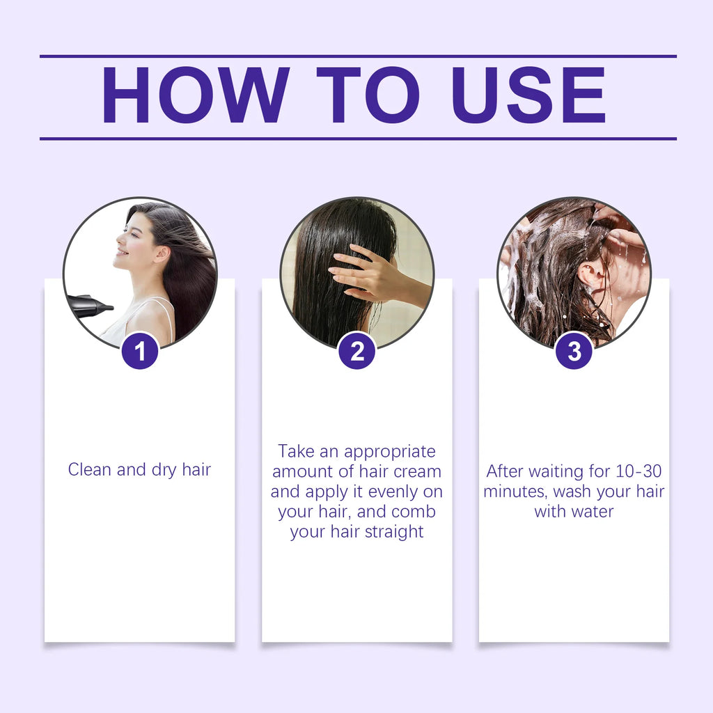 Protein Hair Straightening Cream Keratin Smoothing Treatment