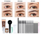 Eyelash and Brow Tint Kit Waterproof Eyebrow Dyeing Set