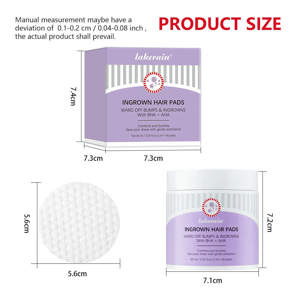 Ingrown Hair Pads and Razor Bump Treatment Exfoliating Wipes - 13