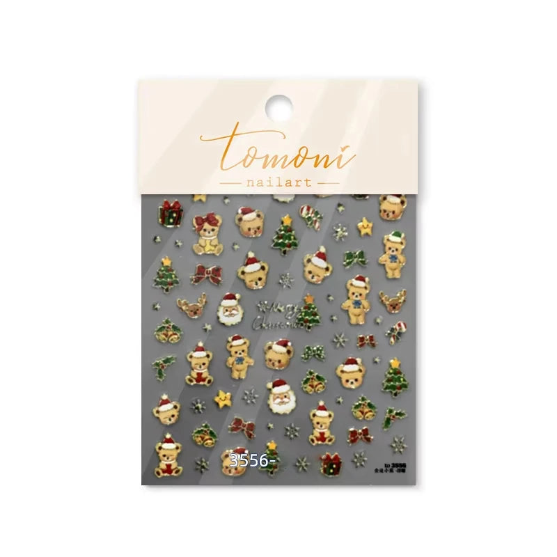 Christmas Nail Stickers Winter Nail Art Decals - 56