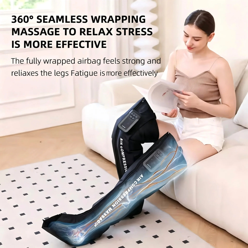 Full Leg Air Compression Massager Sequential Recovery Boot