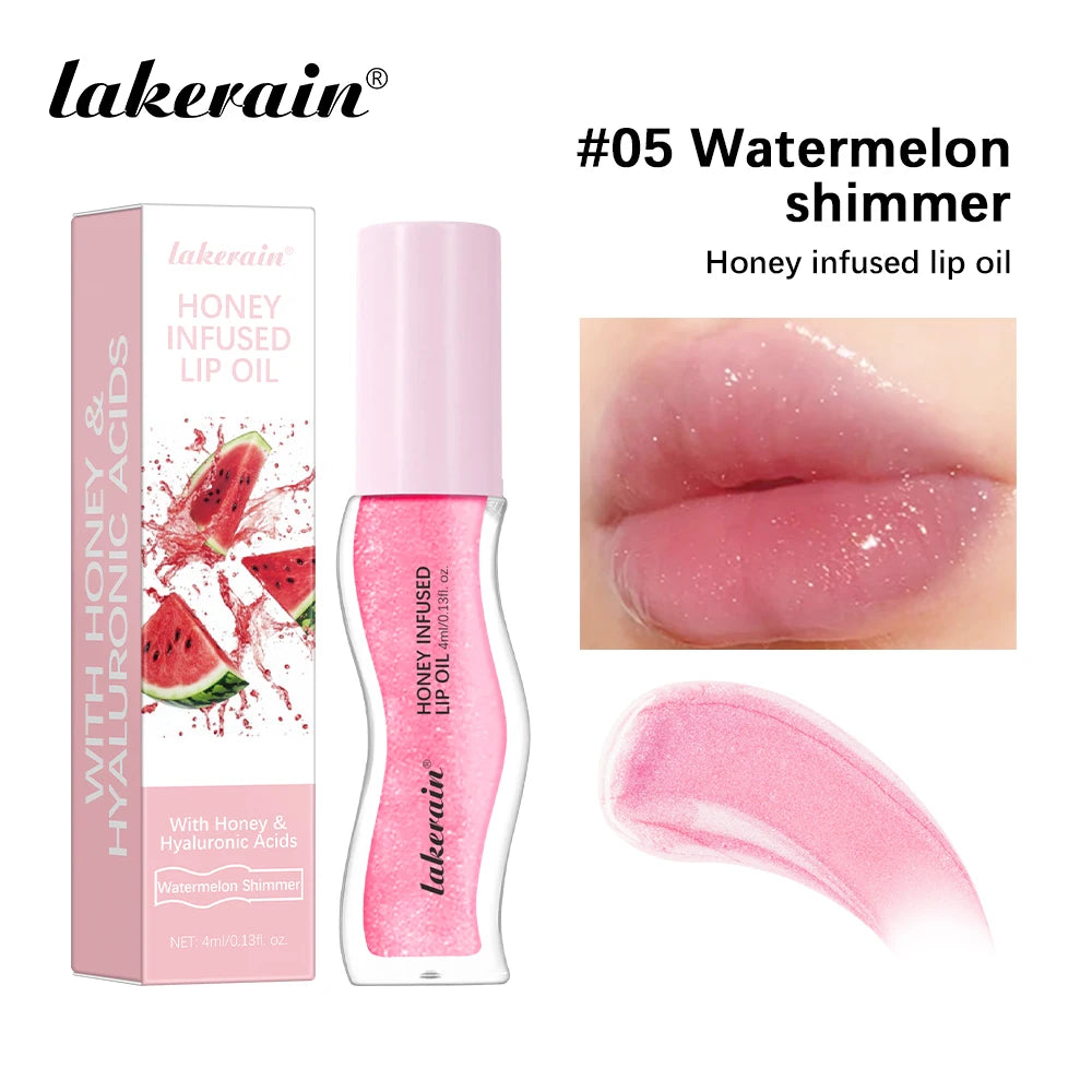 Honey Infused Lip Oil Hydrating Gloss and Moisturizing Lip Tint - 20