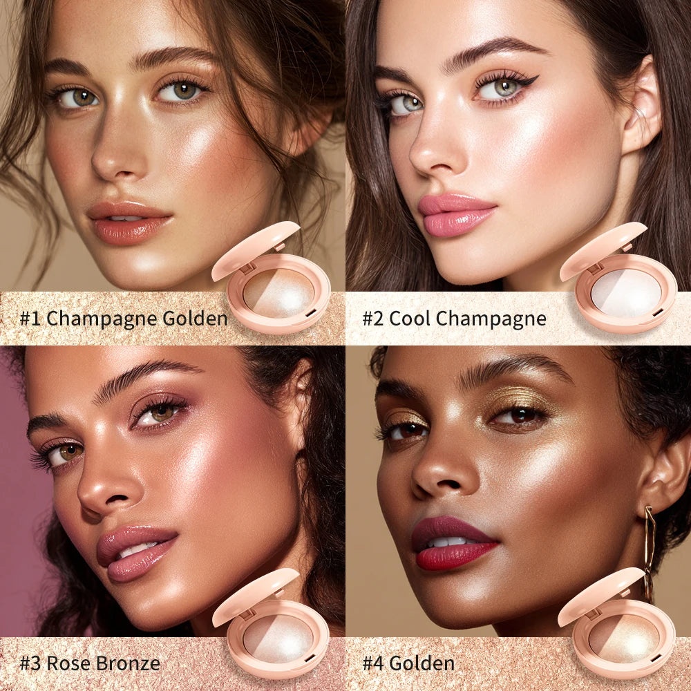 Silken Touch Highlighter Powder Baked Shimmer Illuminator