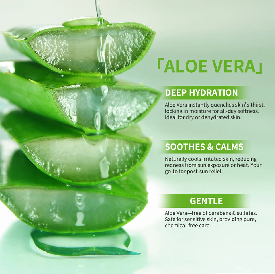 Aloe Vera Gel Moisturizing Soothing Hydrating Face Cream Skin Care
