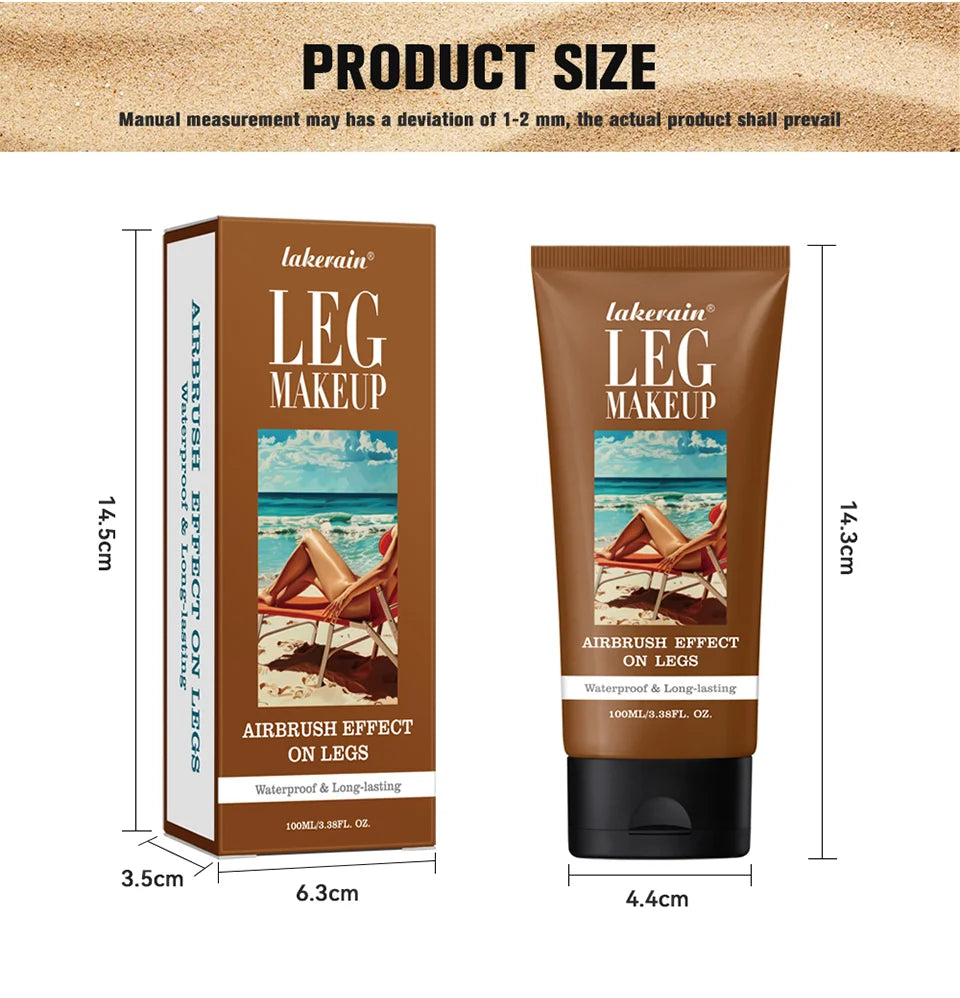 Leg Makeup Foundation Airbrush Effect Body Concealer Lotion
