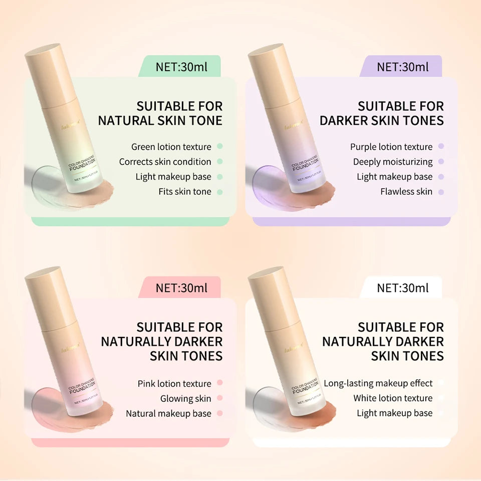 Color Changing Foundation Liquid Concealer Makeup - 14