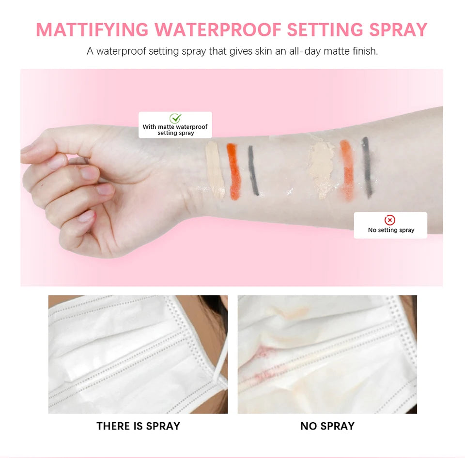 Mattifying Setting Spray Long Lasting Makeup Finishing Mist