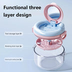 Denture Cleaning Case and Retainer Soaking Container