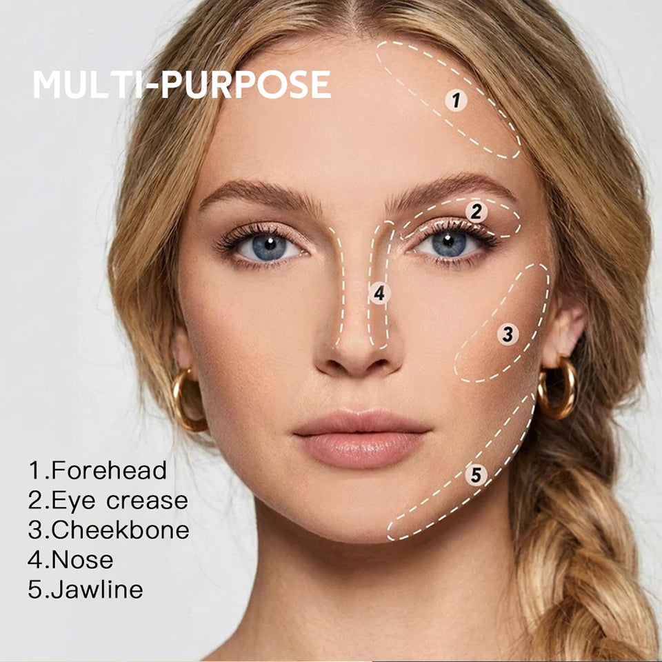 Matte Bronze Pressed Powder Contour and Setting Face Powder - 10