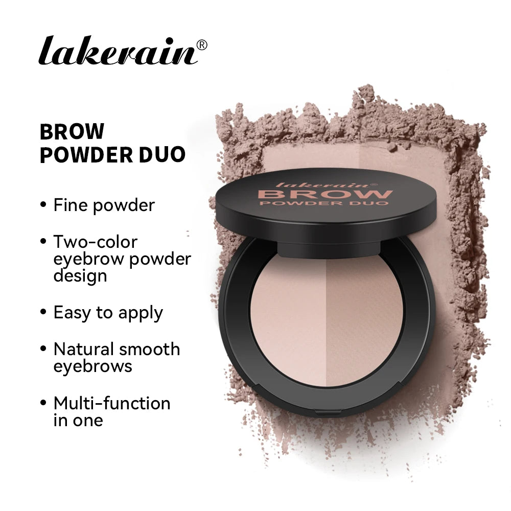 Two Color Eyebrow Powder Palette and Contour Shadow Makeup