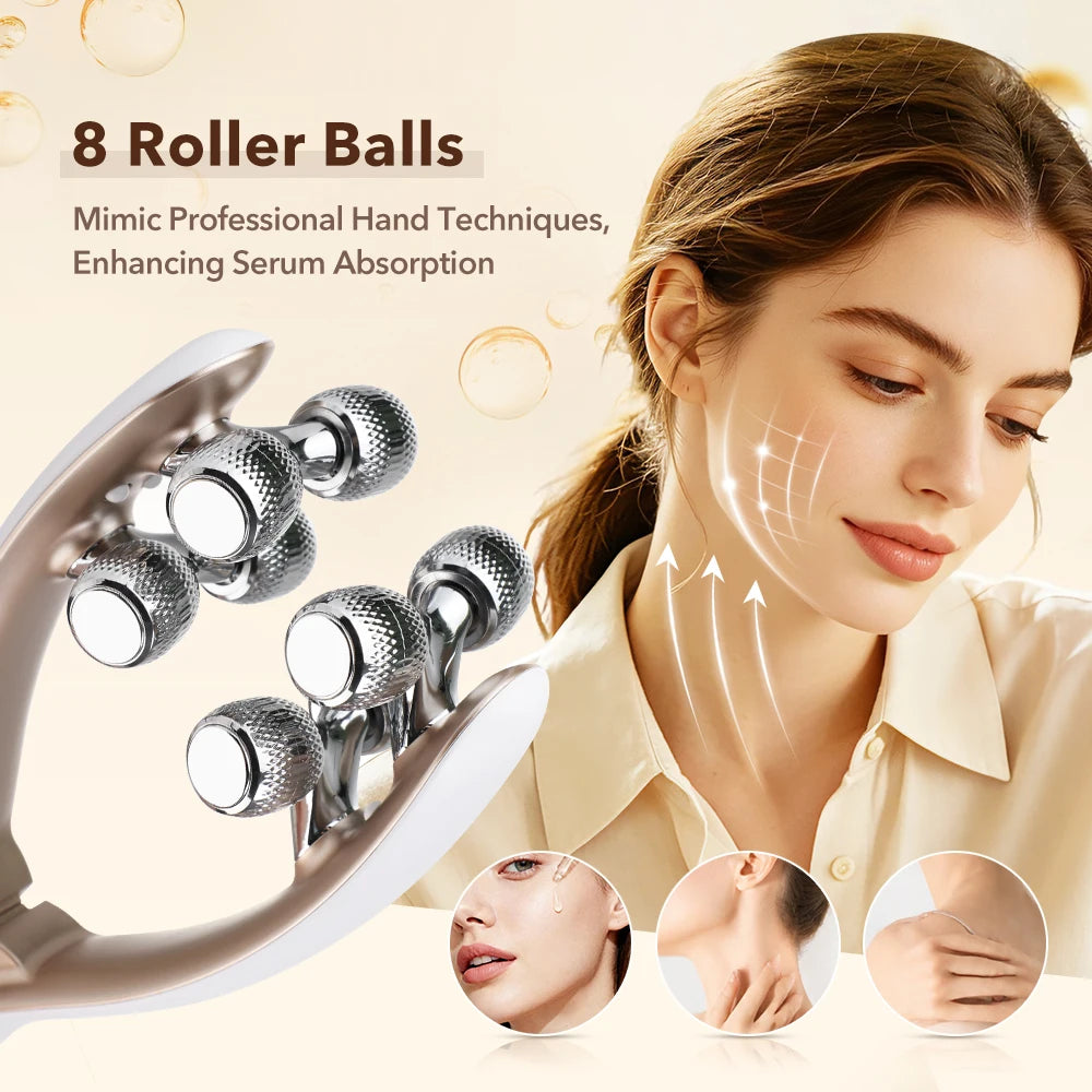Electric Facial Massager Roller Skin Tightening Contouring Beauty Tool