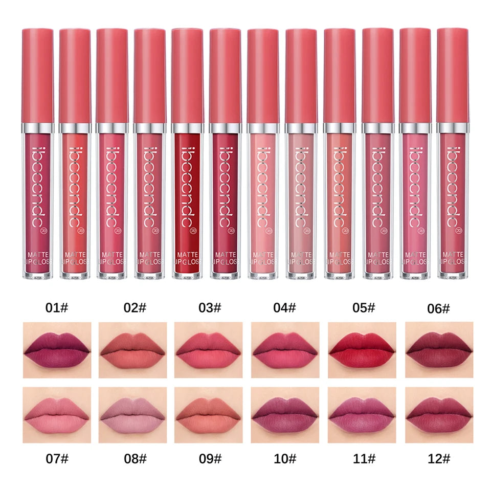 Matte Liquid Lipstick Long Lasting Waterproof Lip Glaze Makeup