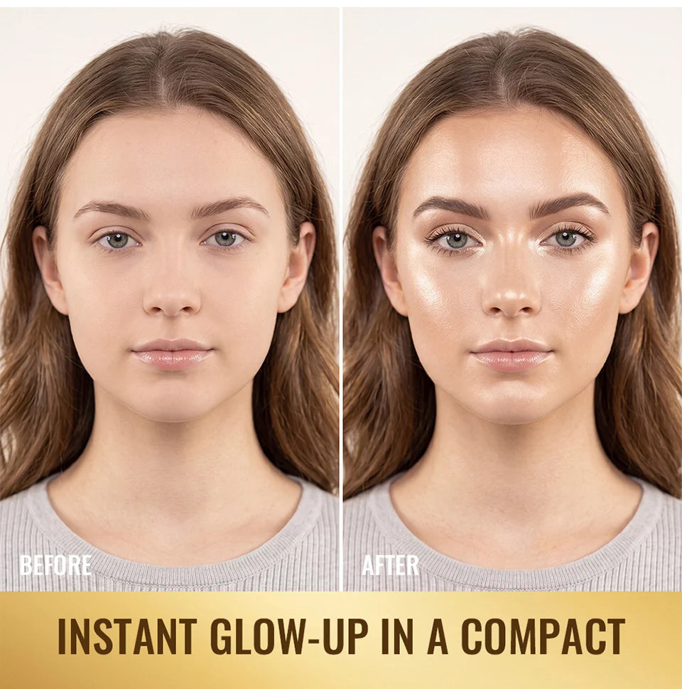 Highlighting Eye and Cheek Palette Shimmer Face Makeup Bronzer - 13