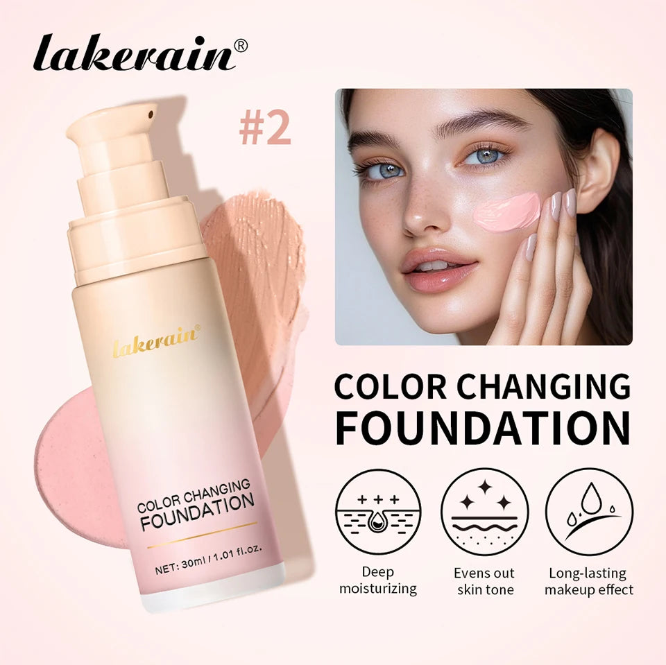 Color Changing Foundation Liquid Concealer Makeup Base