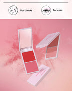 2 in 1 Cream and Powder Blush Face Blusher Makeup Palette