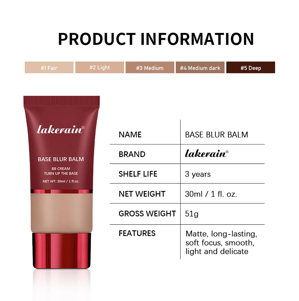 Blur Base Balm Foundation and BB Cream for Flawless Matte Finish