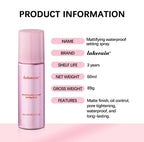 Mattifying Setting Spray Long Lasting Makeup Fixer