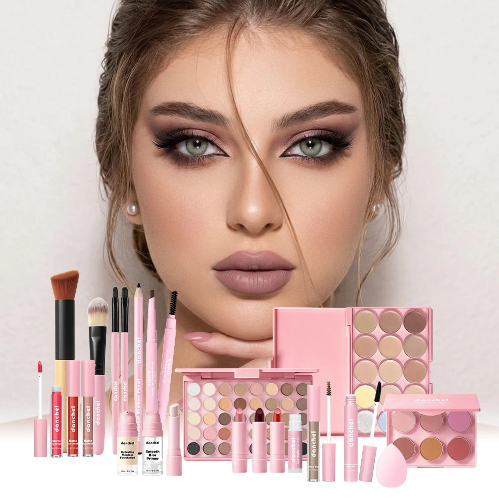 Full Face Makeup Kit and Cosmetic Palette Set