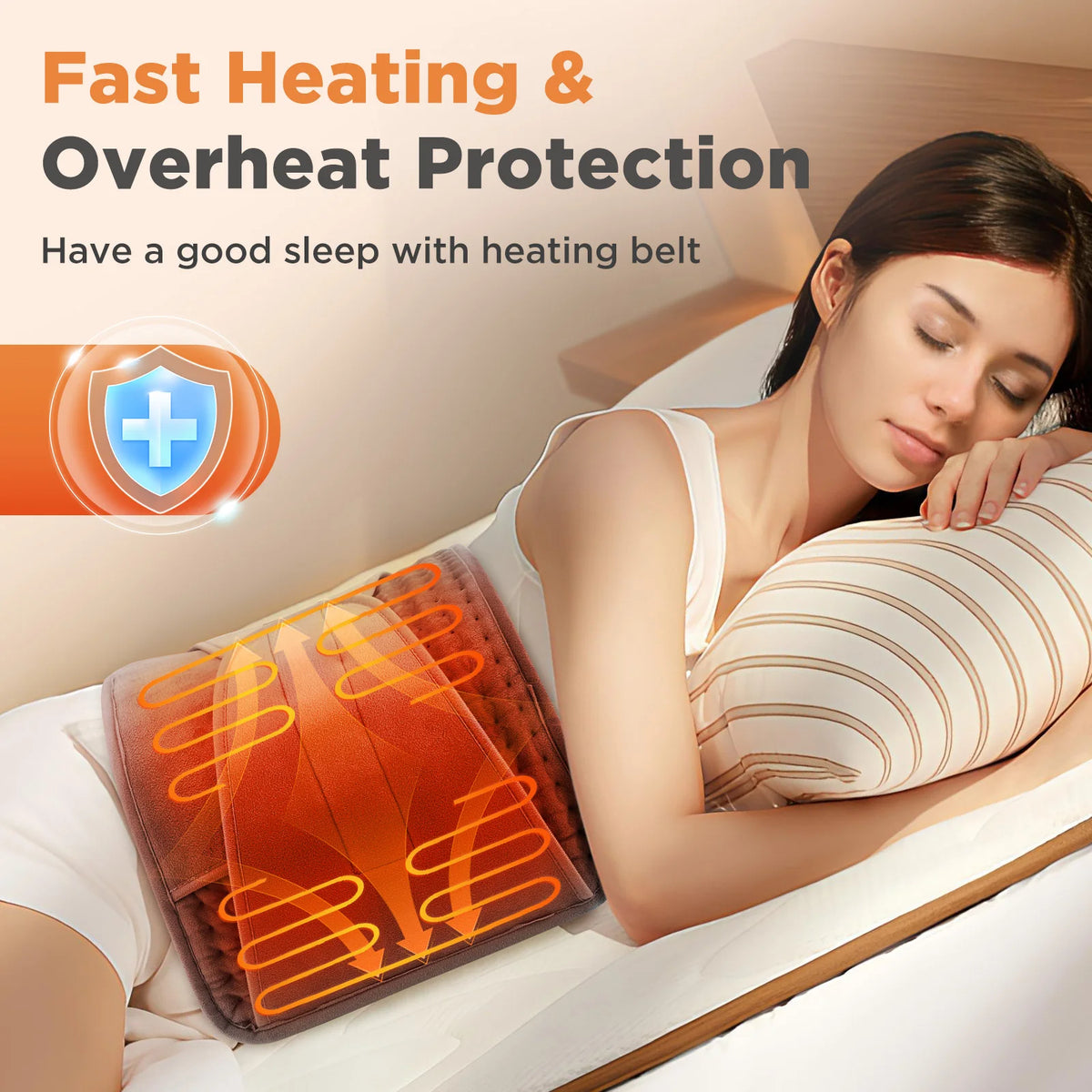Electric Heating Pad with Hand Pockets Waist Heated Wrap