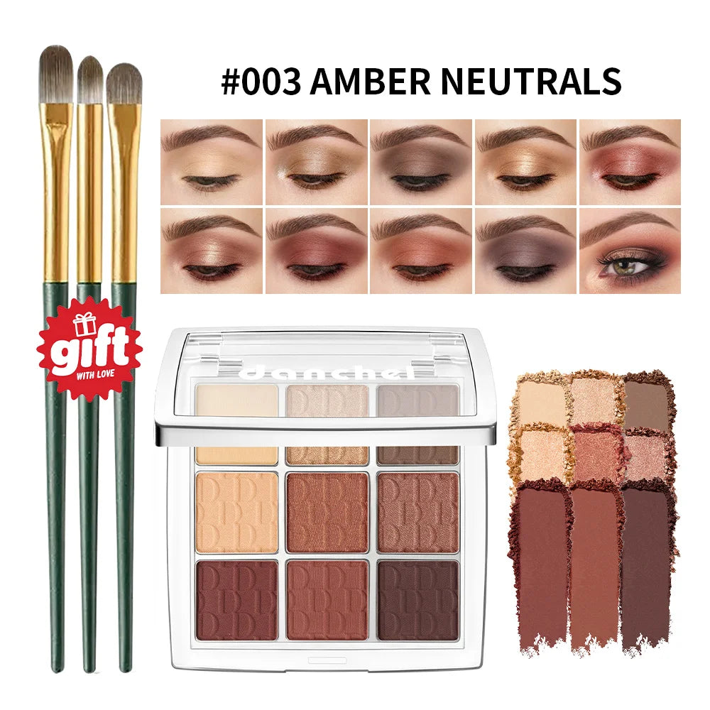 9 Color Eyeshadow Palette Matte Shimmer Professional Makeup Kit - 22