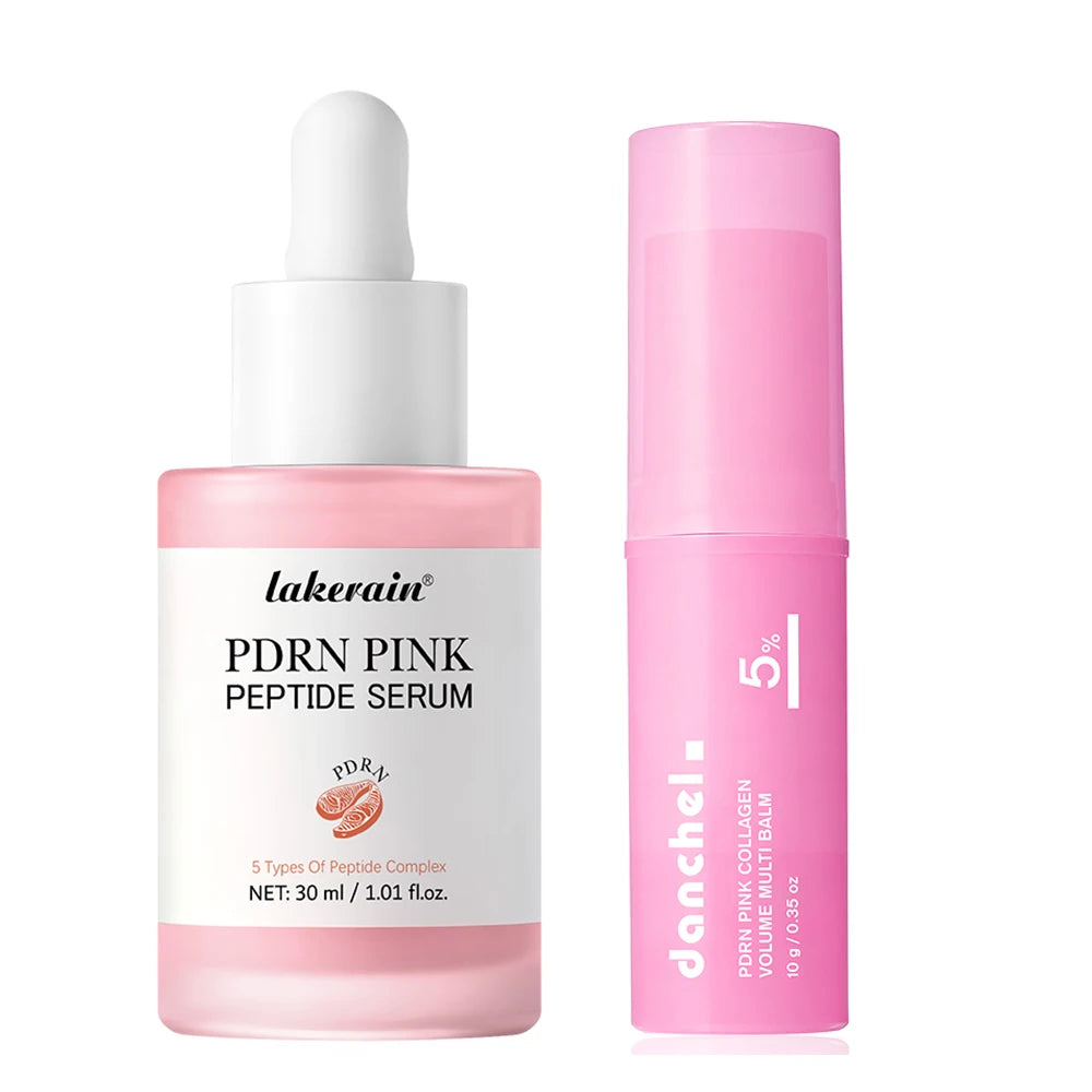 PDRN Pink Peptide Serum and Collagen Balm Set Face Hydration Treatment - 33