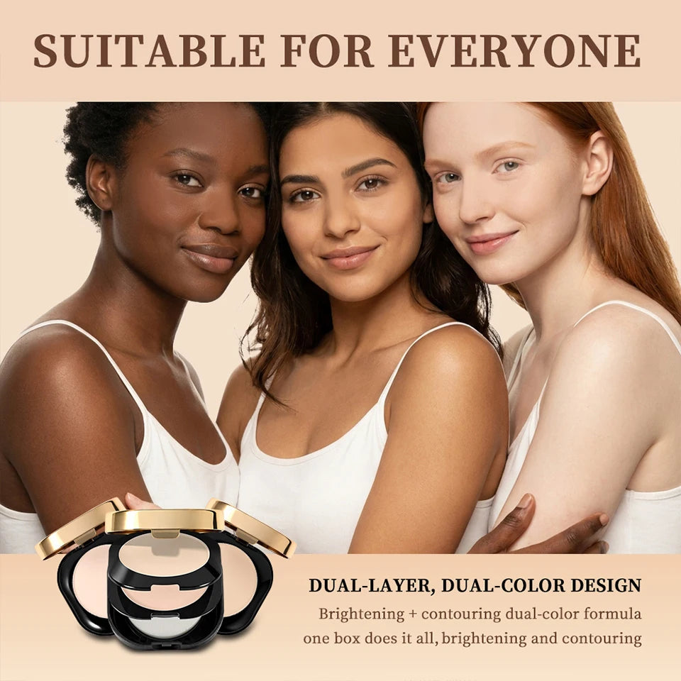 Pressed Powder Oil Control Face Setting Powder - 12