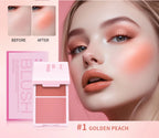 2 in 1 Cream and Powder Blush Face Blusher Makeup Palette