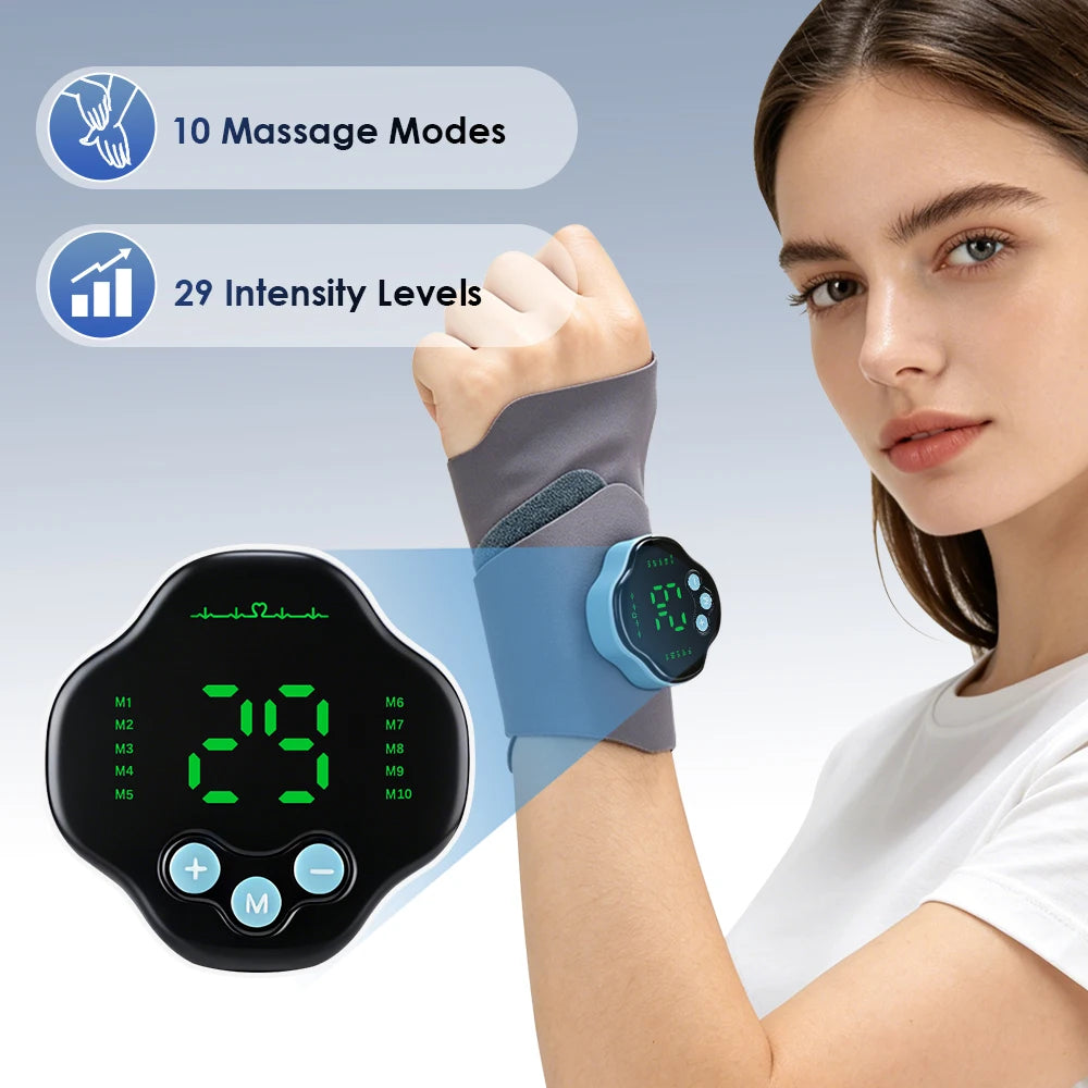 Microcurrent Wrist Massager Electronic Hand Relaxation Band - 16