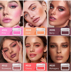 Embossed Blush Palette Matte Face Powder Cheek Makeup