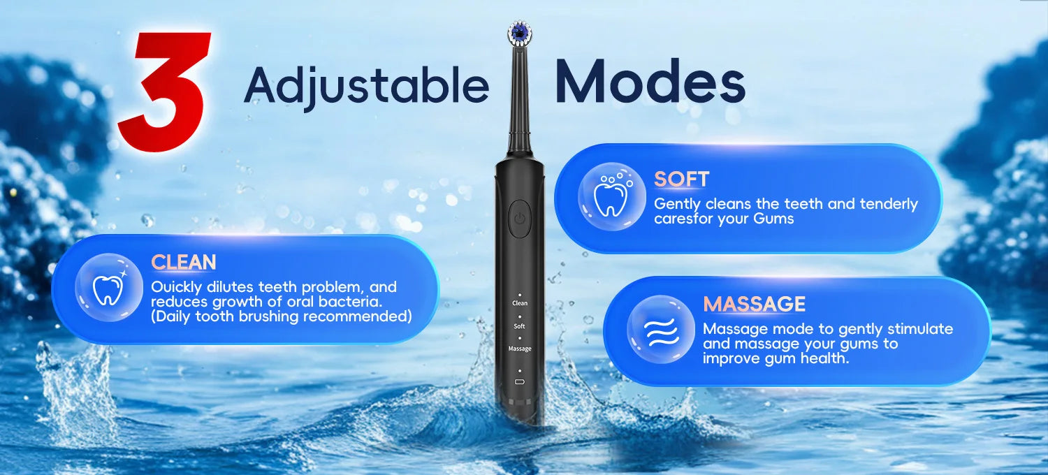 3 in 1 Oral Care Kit Water Flosser and Electric Toothbrush Set - 17